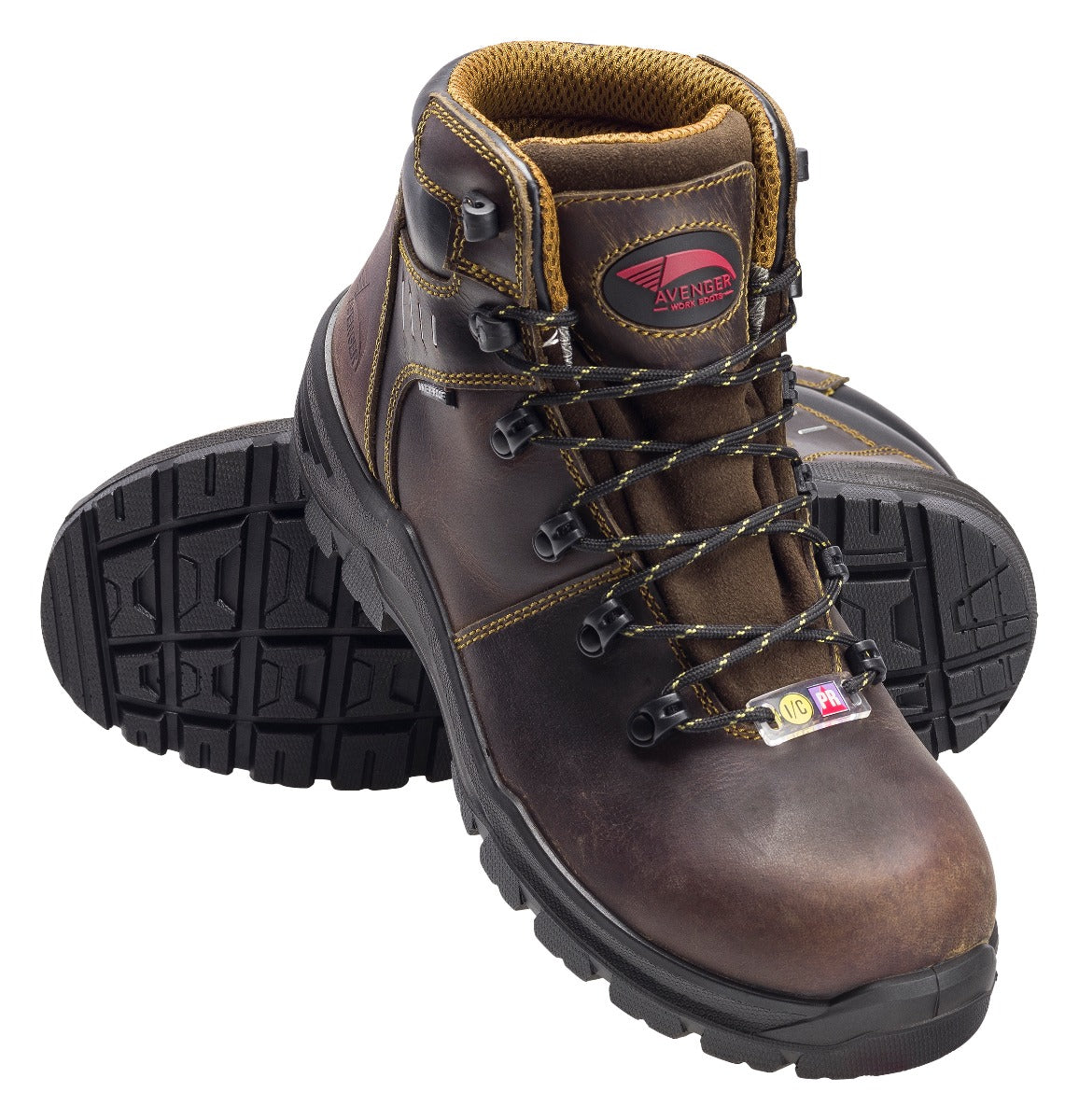 Avenger 7401 Foundation 6" Waterproof Carbon Nanofiber Toe Boot - Brown