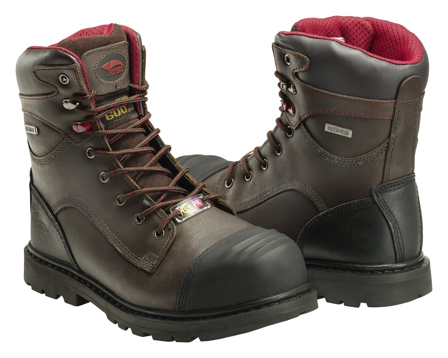 Avenger 7573 Men's 8" Insulated Waterproof Composite Toe Work Boot