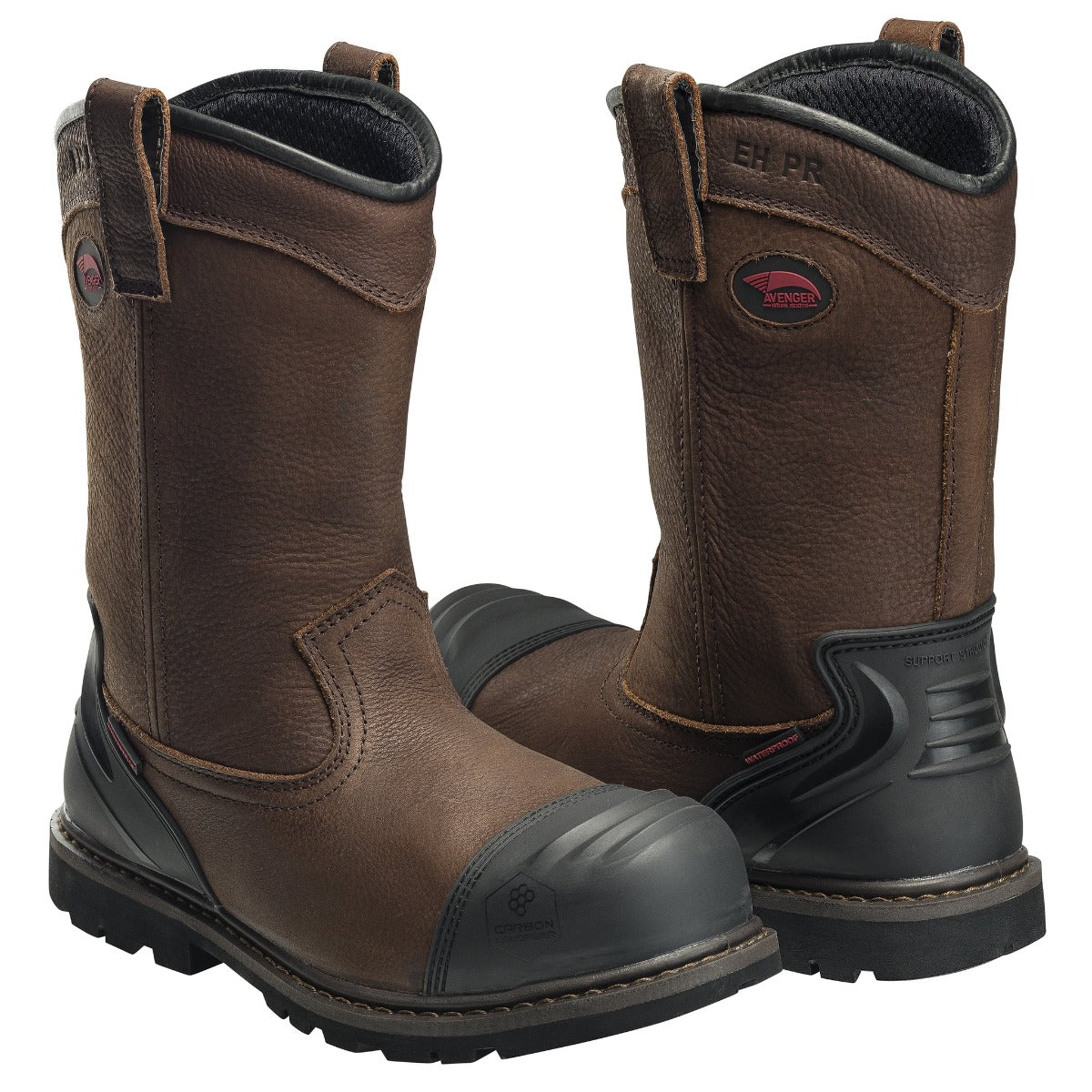 Avenger 7876 Hammer Wellington 11" Composite Toe Work Boot