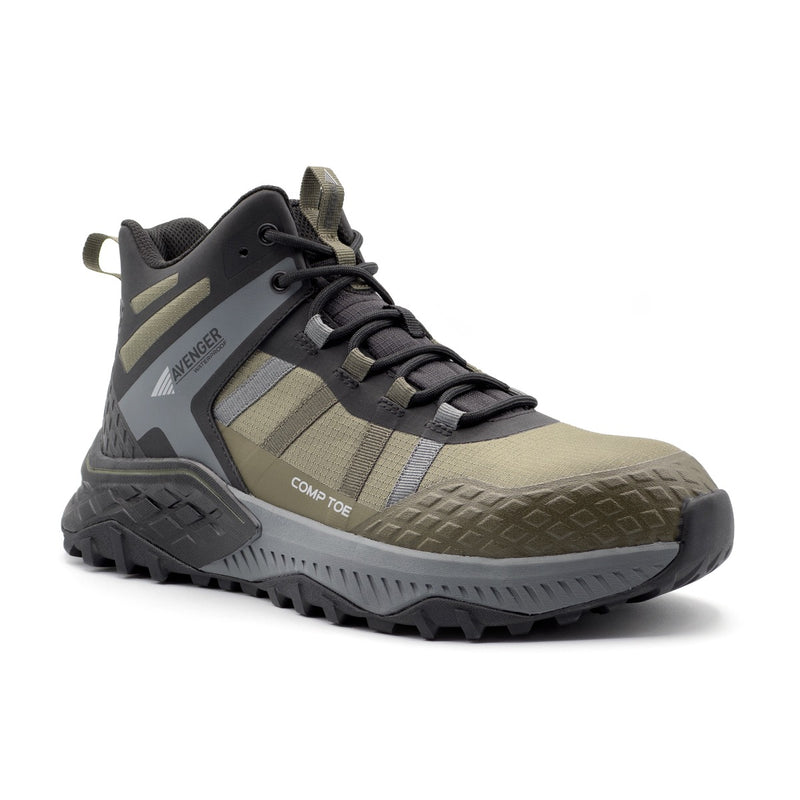 Avenger Men's Aero Trail MID - Composite Toe Boots - Olive