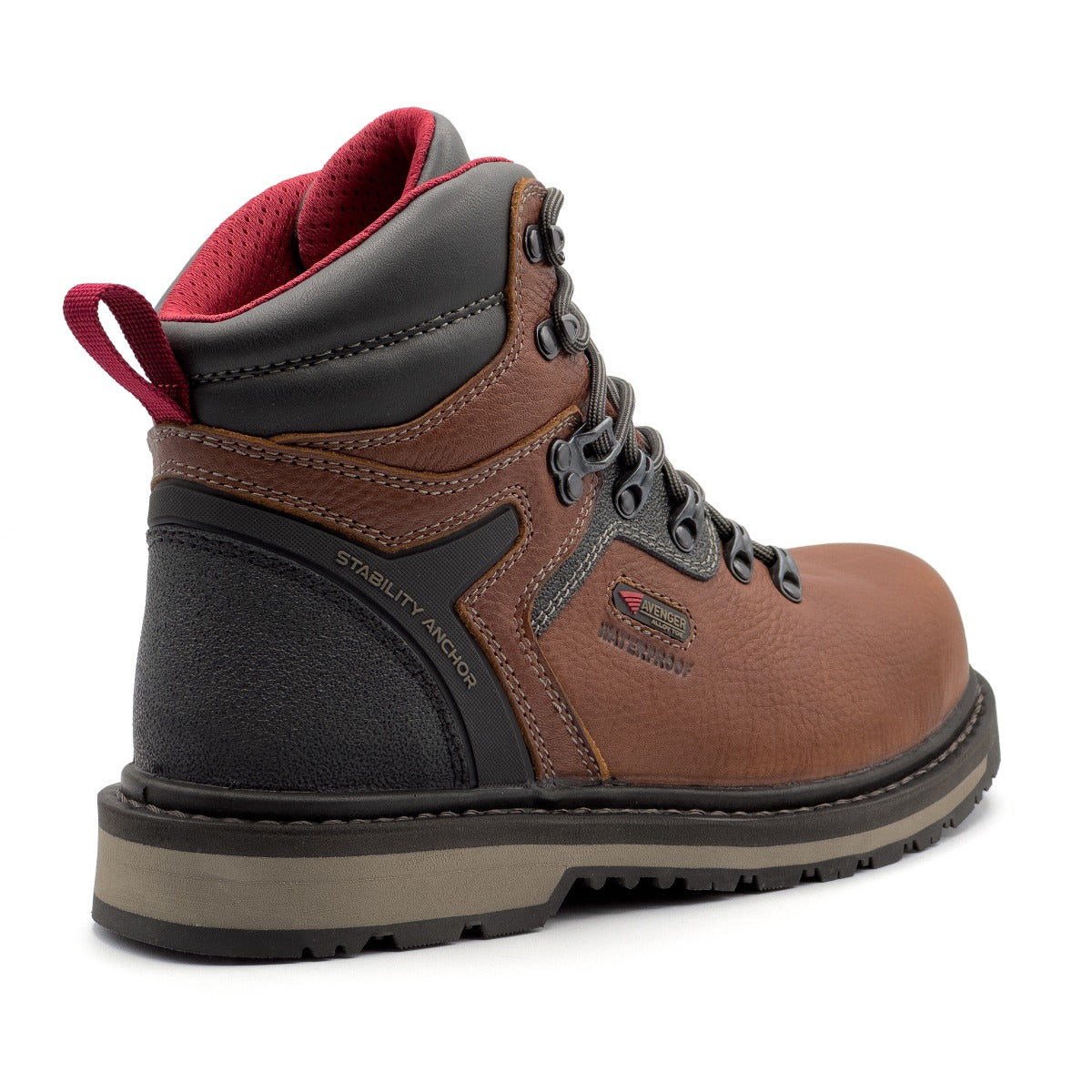 Avenger Men's Blacksmith 6" Alloy Toe - Med Brown