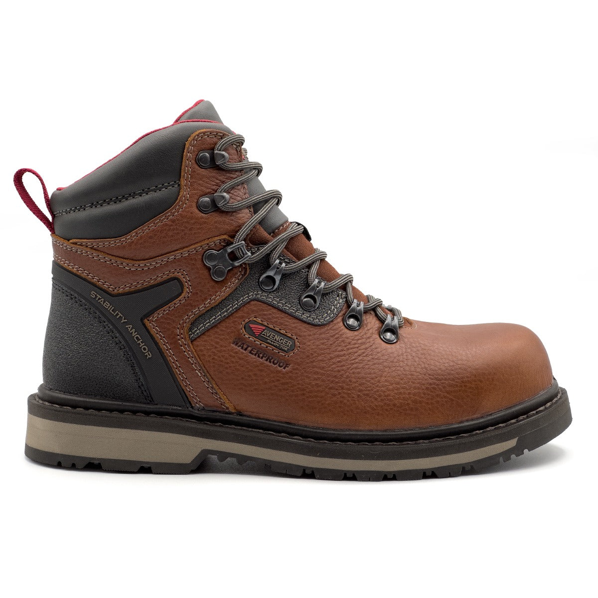 Avenger Men's Blacksmith 6" Alloy Toe - Med Brown