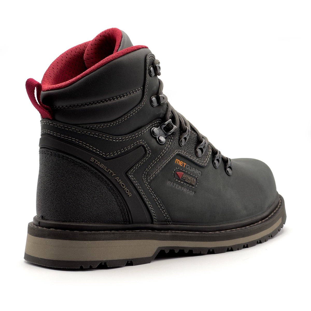 Avenger Men's Blacksmith 6" MET Alloy Toe - Black