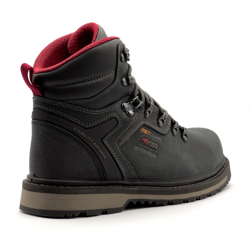 Avenger Men's Blacksmith 6" MET Alloy Toe - Black