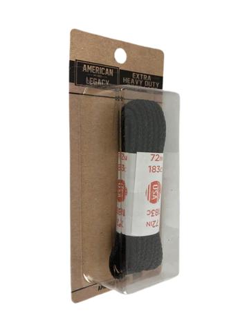 American Legacy Extra Heavy Duty Boot Laces | Black Waxed