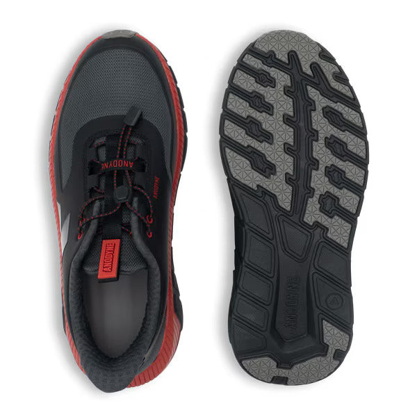 ANODYNE No. 22 Mens Sport Runner w/ Heel Assist - Black Red