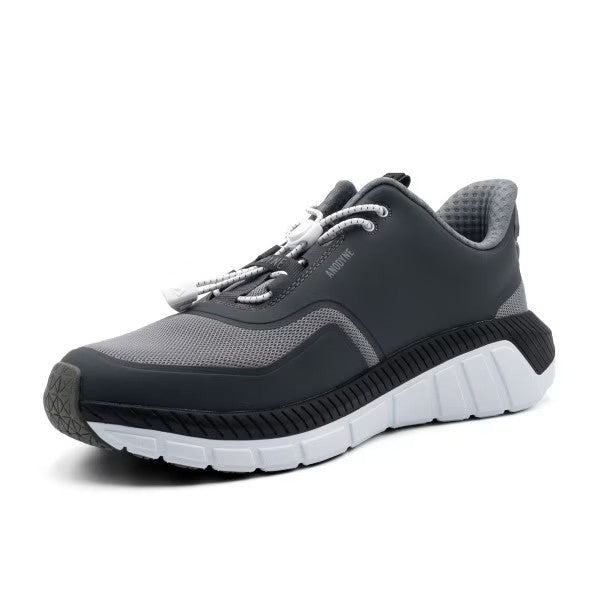 ANODYNE No. 22 Mens Sport Runner w/ Heel Assist - Grey Black