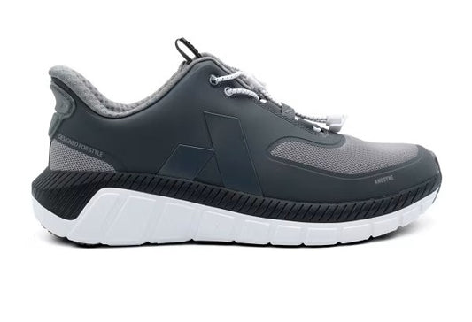 ANODYNE No. 22 Mens Sport Runner w/ Heel Assist - Grey Black