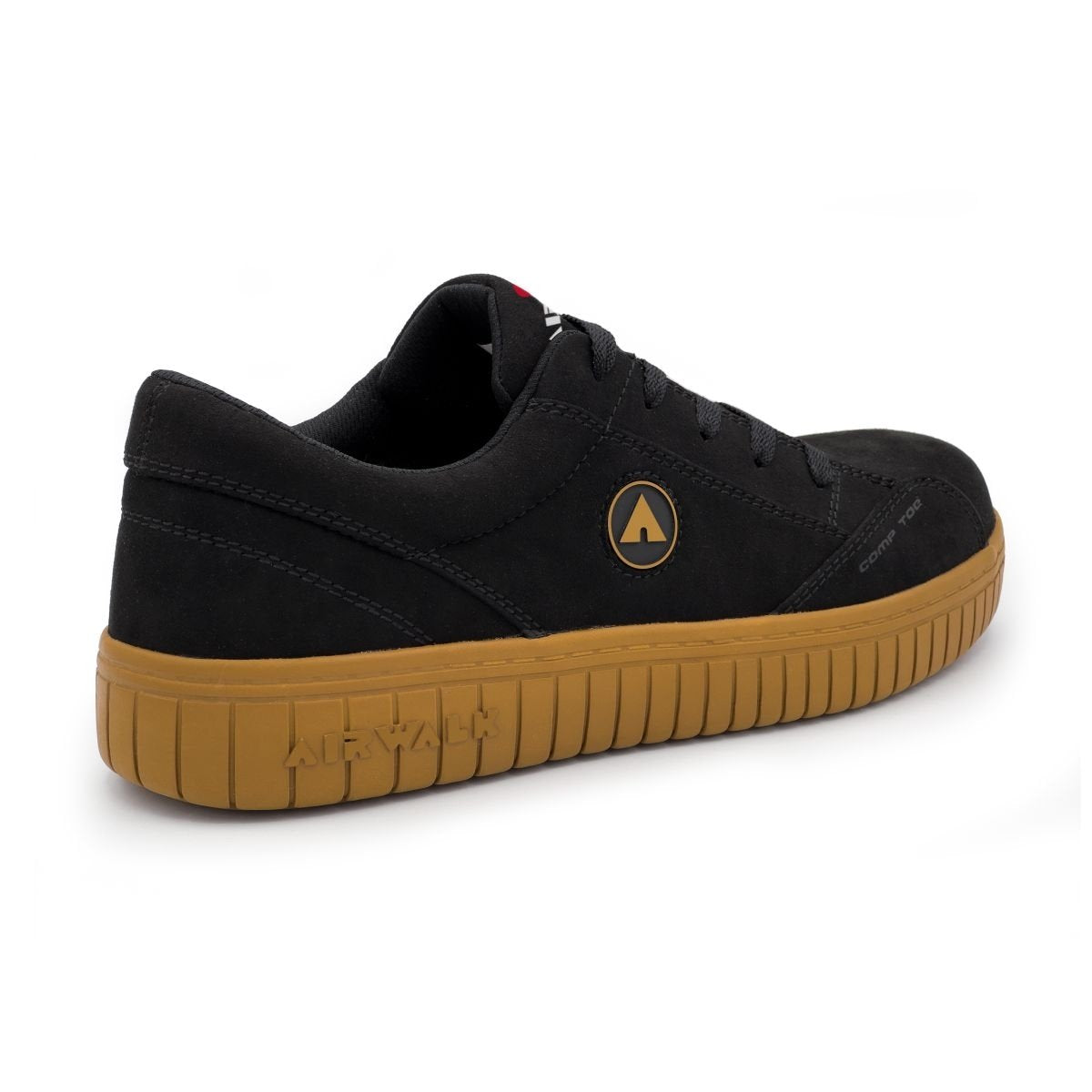 Airwalk Mens Camino Composite Toe Safety Shoe - Black/Gum