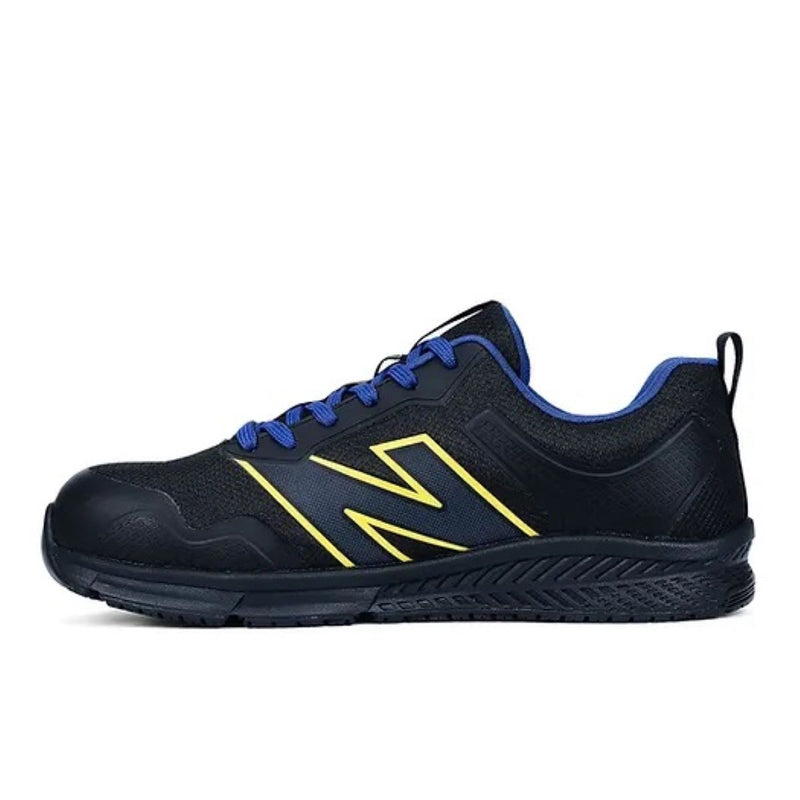 New Balance Mens Evolve Work Shoe - Alloy Toe EH - Black/Blue/Yellow
