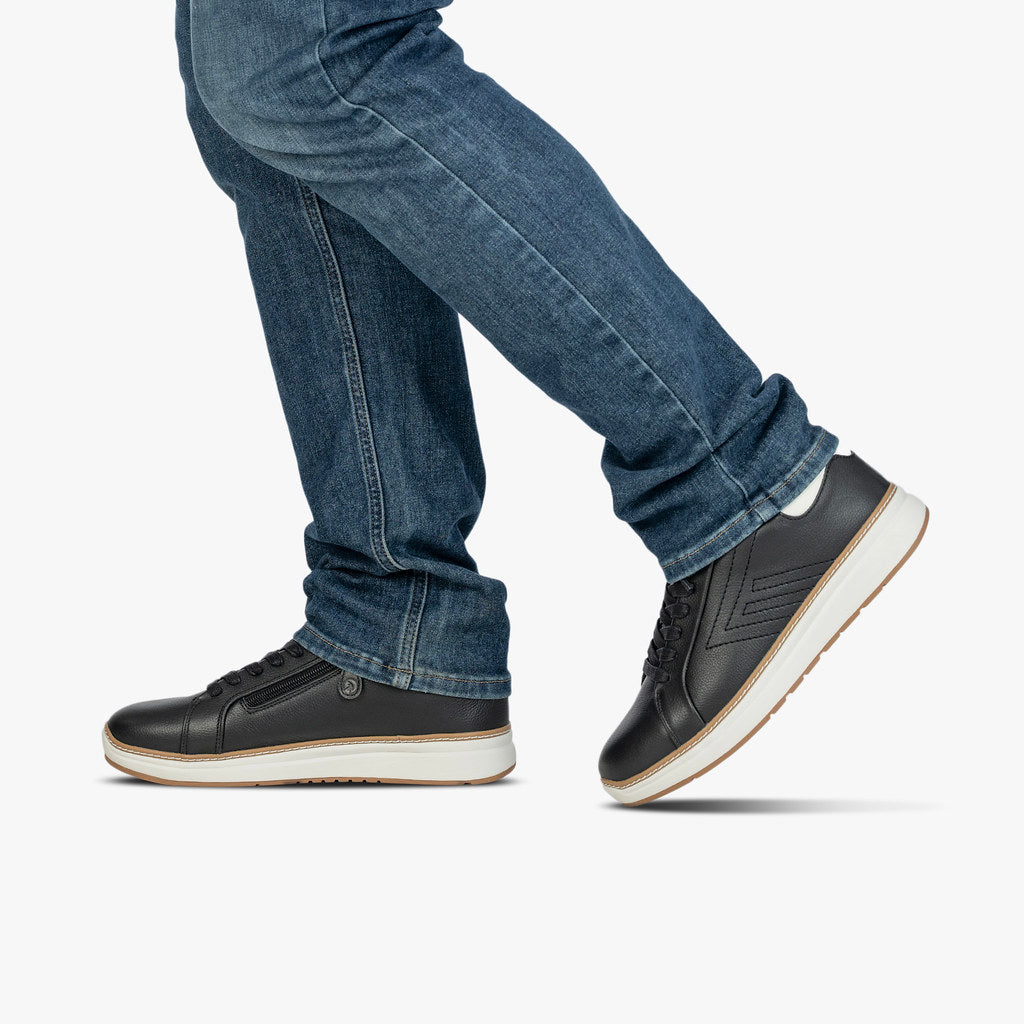 BILLY Comfort Luxe Mens Black Leather