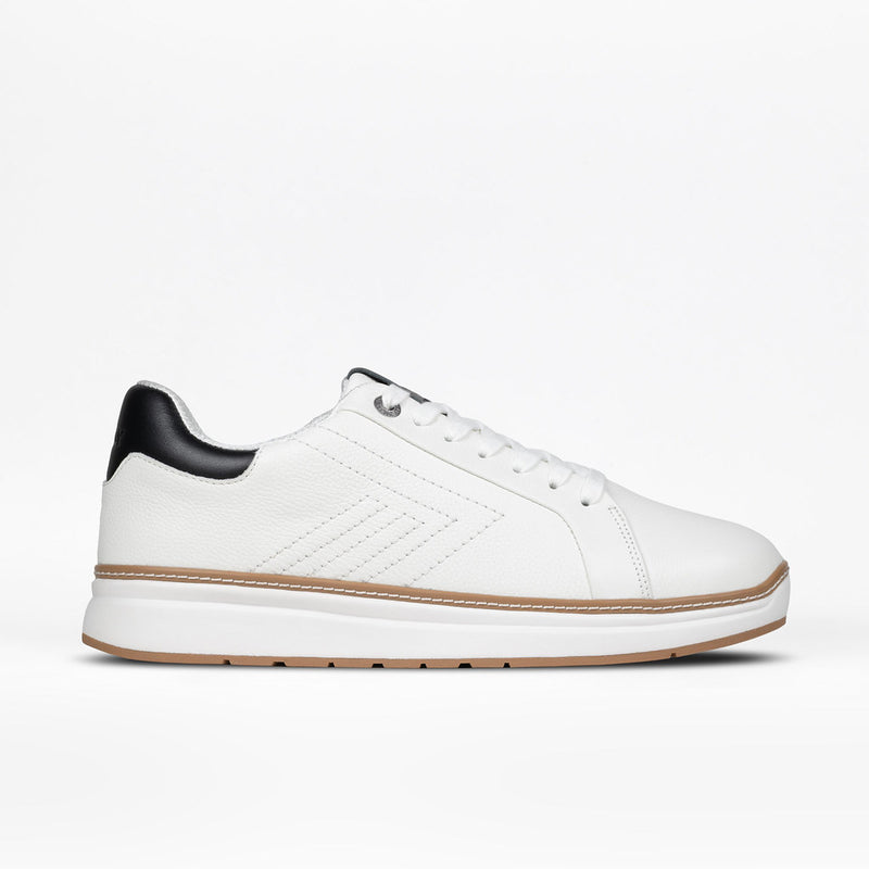 BILLY Comfort Luxe Mens White Leather