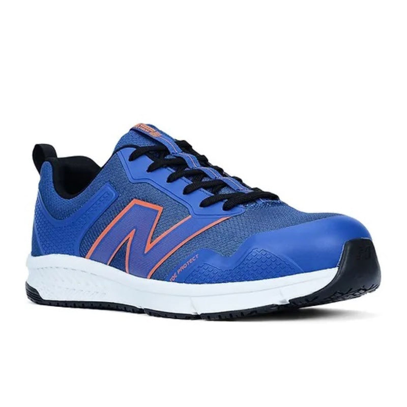 New Balance Mens Evolve Work Shoe - Alloy Toe EH - Blue/Orange