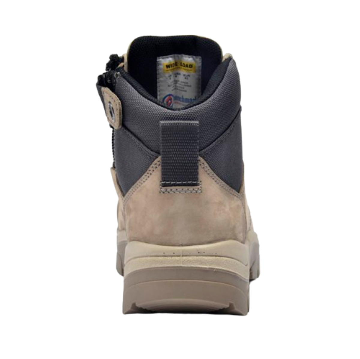 Wide Load 690SZ Steel Safety Toe Zip 6 inch Work Boot - Stone - 6E Only