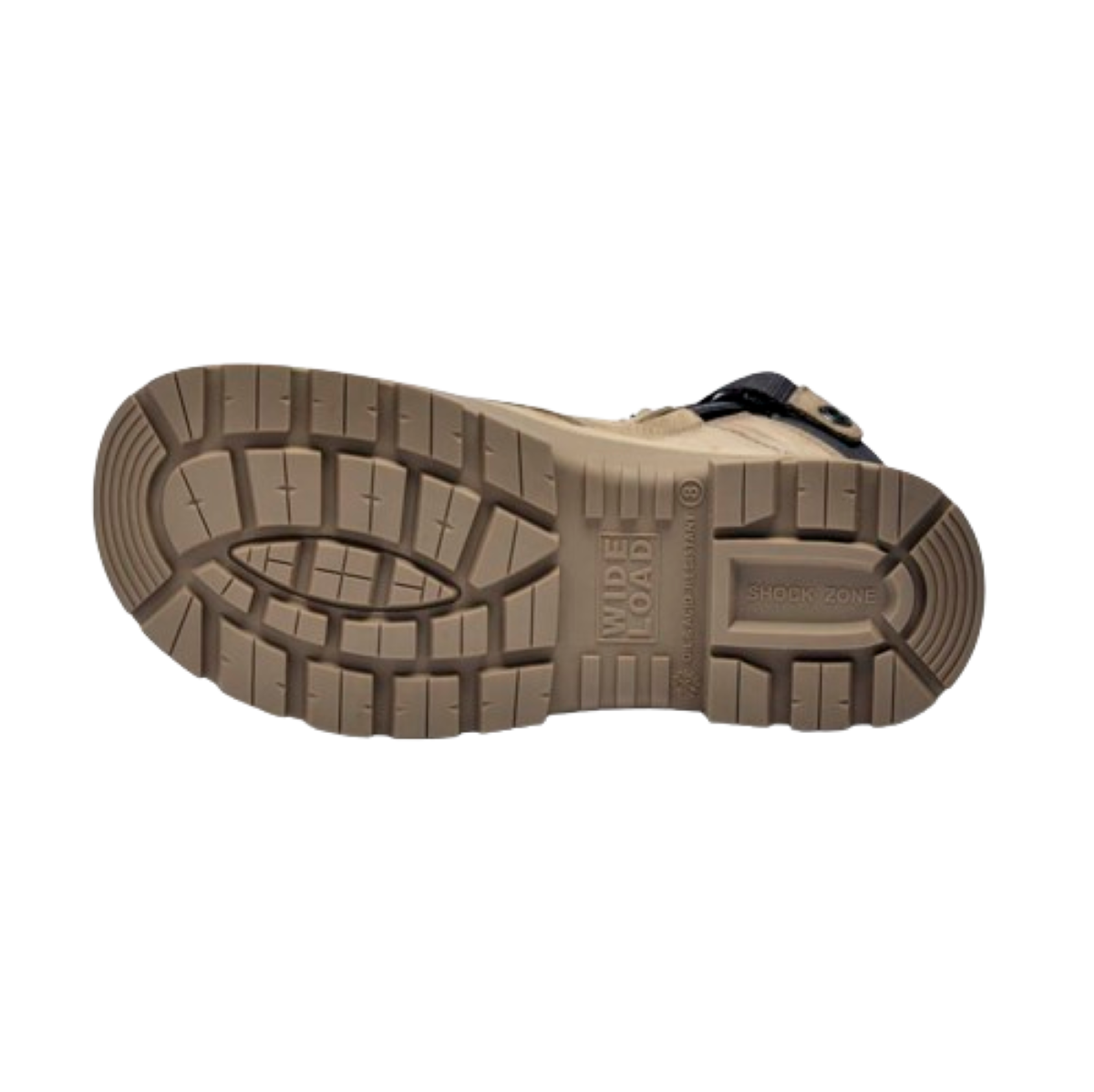 Wide Load 890SZ Steel Safety Toe Zip 8 inch Work Boot - Stone - 6E Only