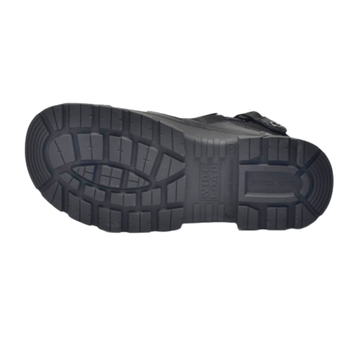 Wide Load 690BZN Non-Safety Toe Zip Water-resistant  6 inch Work Boot - Black - 6E Only