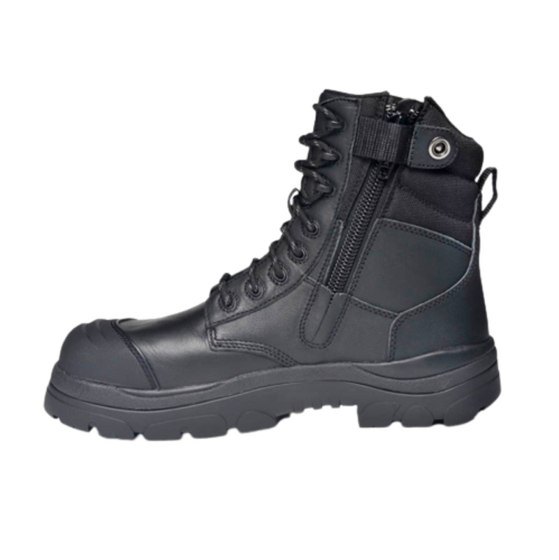 Wide Load 890BZC Composite Safety Toe Zip 8 inch Work Boot - Black - 6E Only