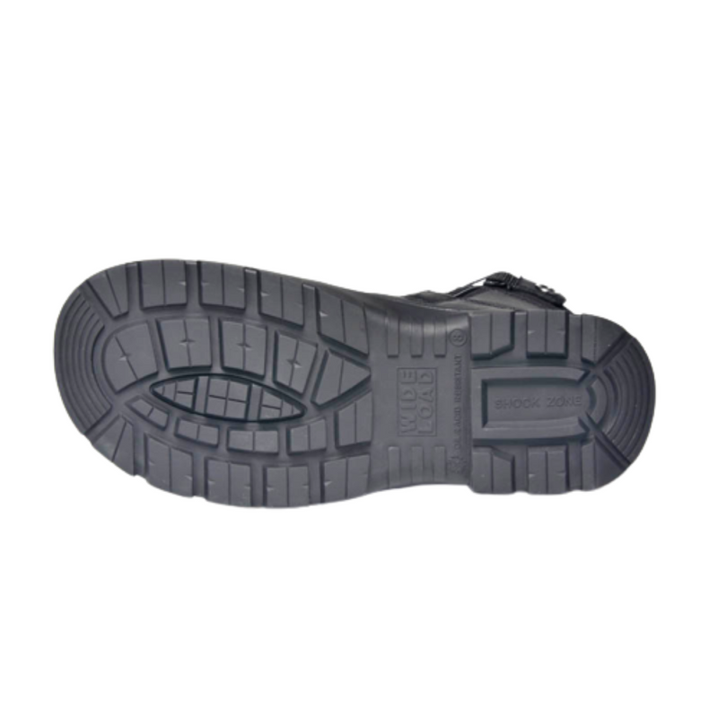 Wide Load 890BZC Composite Safety Toe Zip 8 inch Work Boot - Black - 6E Only