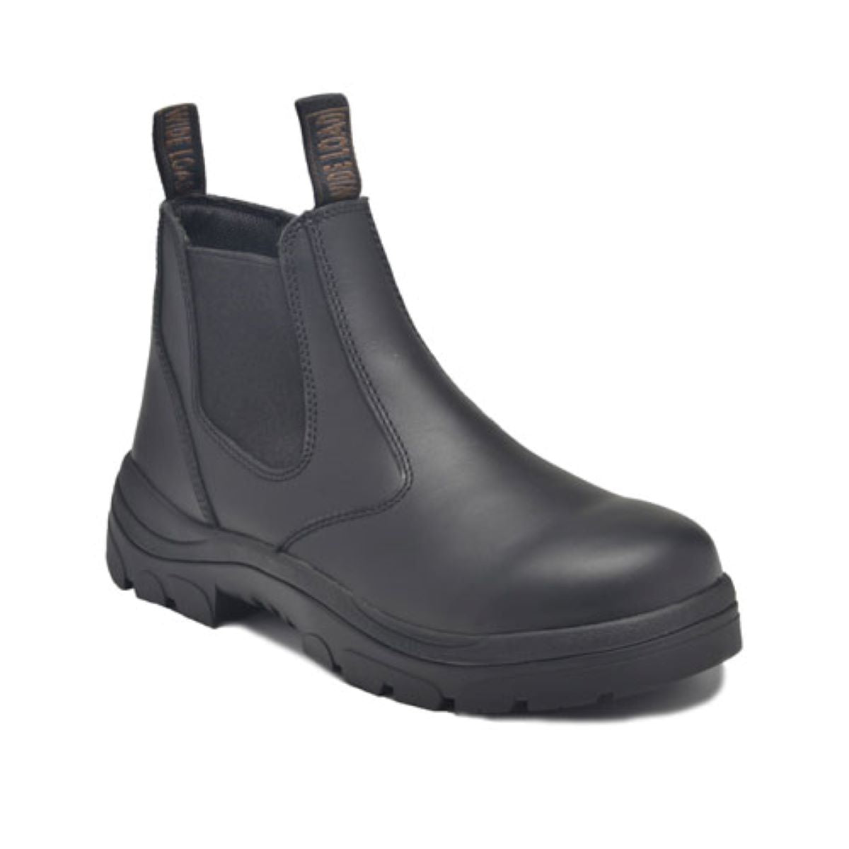 Wide Load 390BZN - Soft Toe Black Elastic Sided Boot + Zip