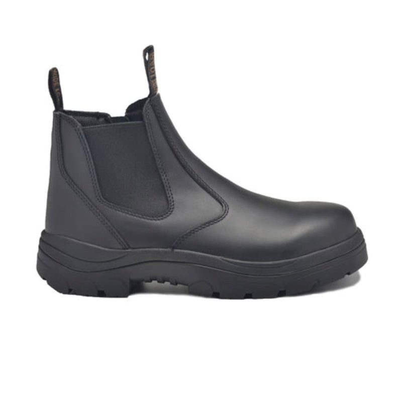 Wide Load 390BZN - Soft Toe Black Elastic Sided Boot + Zip