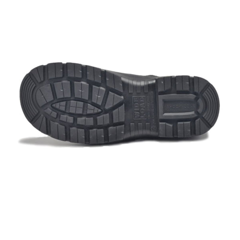 Wide Load 390BZN - Soft Toe Black Elastic Sided Boot + Zip