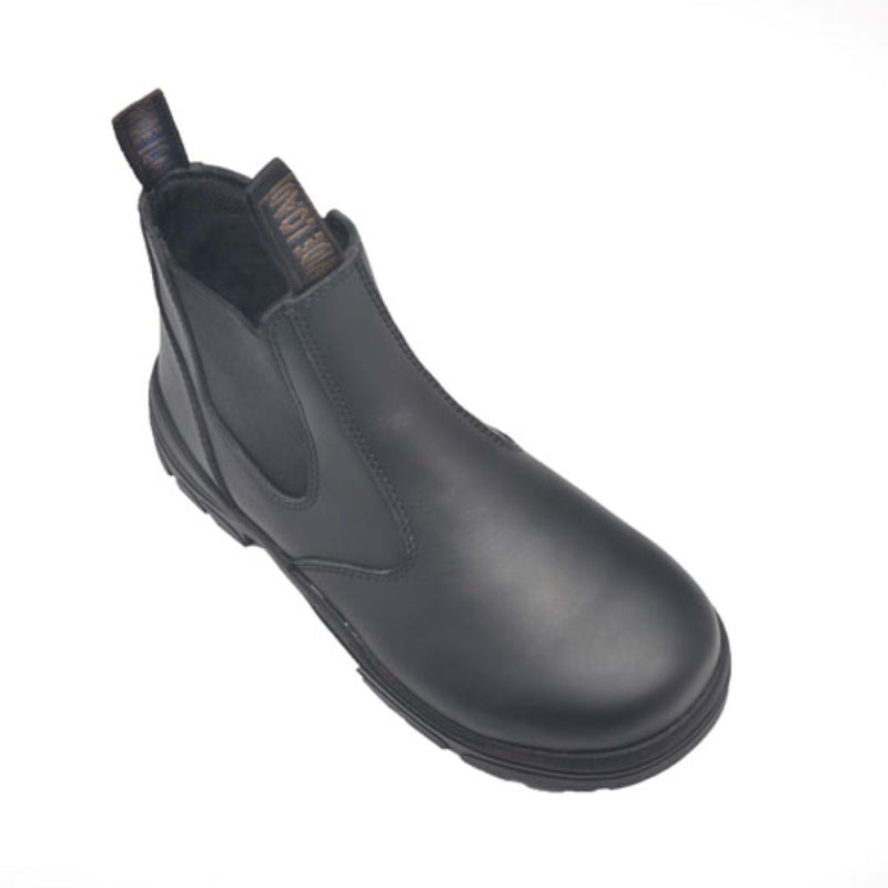 Wide Load 390BZN - Soft Toe Black Elastic Sided Boot + Zip
