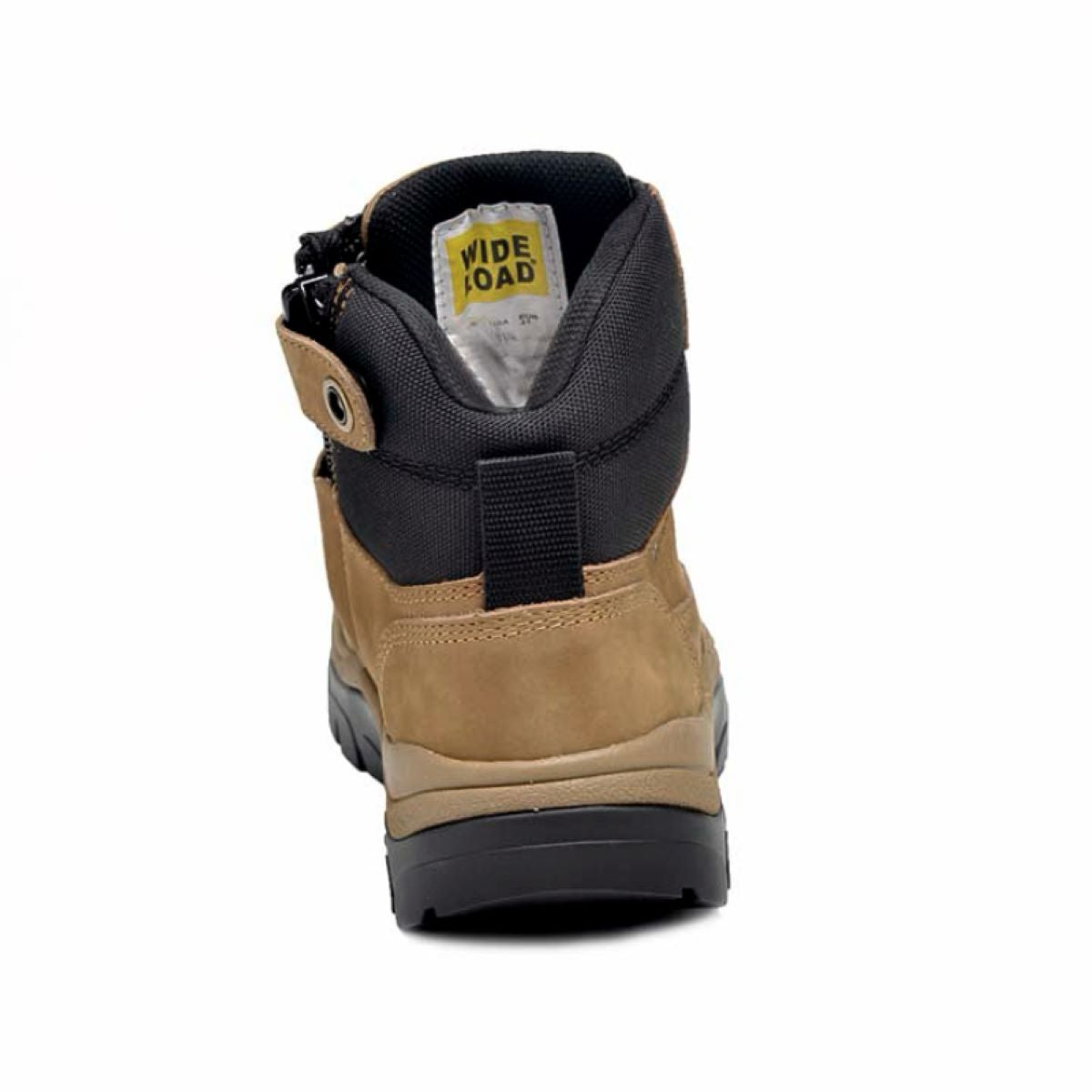 Wide Load 590TZN - 6inch Taupe Soft Toe Zip / Lace Up Boot