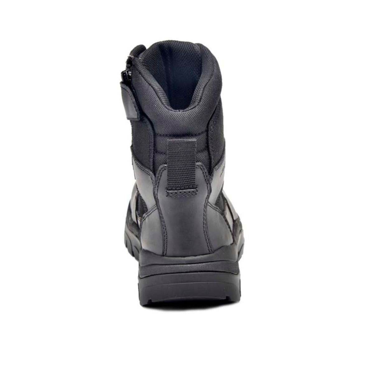 Wide Load 790BZC Composite Safety Toe Zip Laced Water Resistant 8 inch Tactical Boot - Black