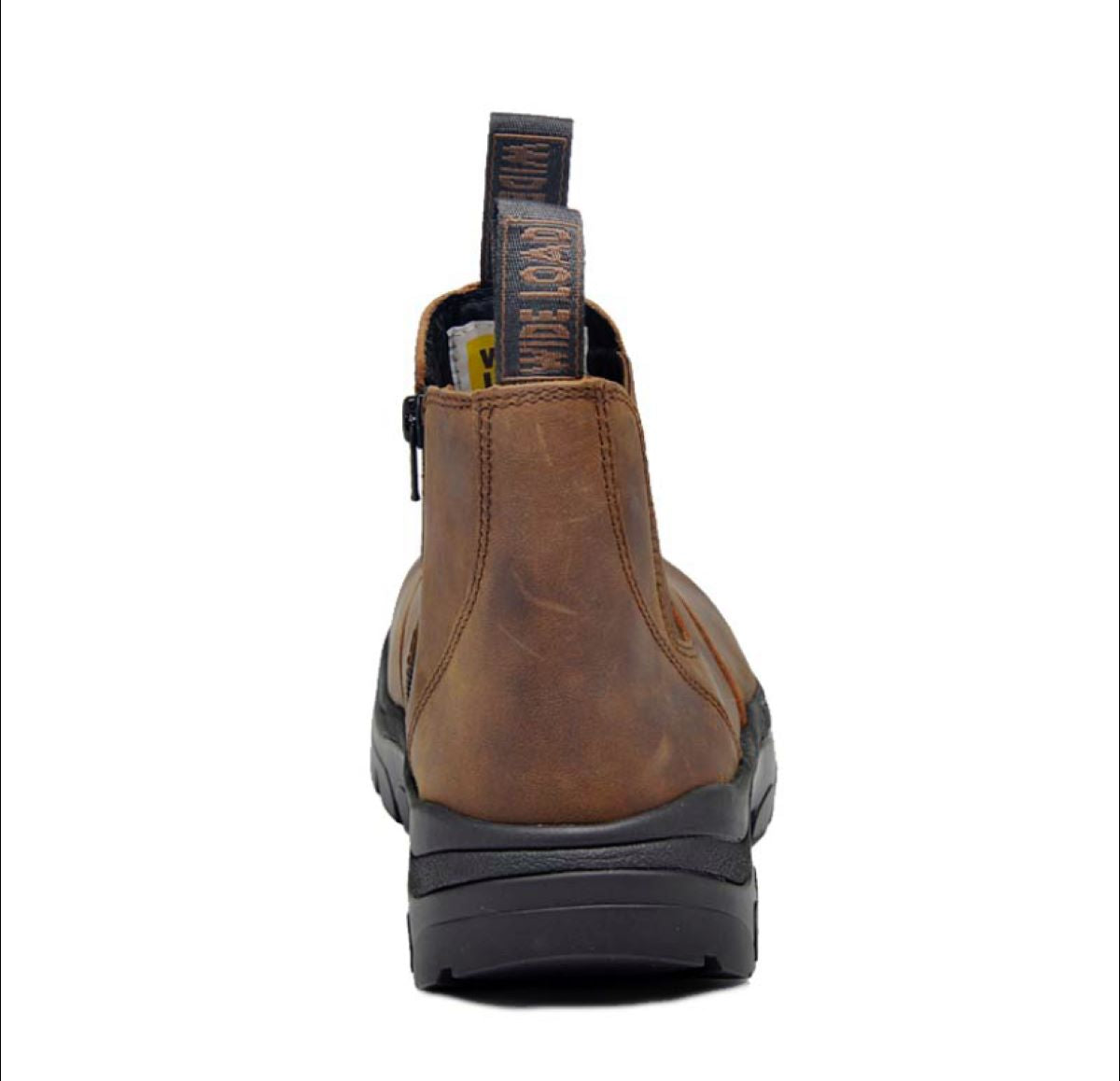 Wide Load 390CZN - Soft Toe Brown Elastic Sided Boot + Zip