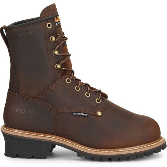 Carolina Elm Men's 8" Met Guard Insulated Waterproof Logger Boot (Steel Toe) - CA7821