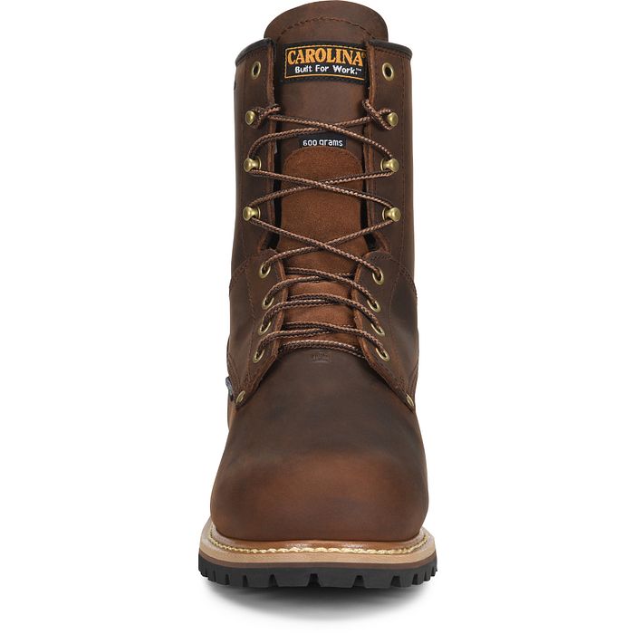 Carolina Elm Men's 8" Met Guard Insulated Waterproof Logger Boot (Steel Toe) - CA7821