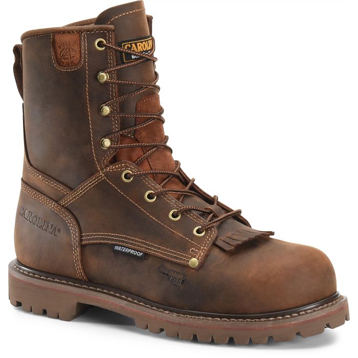 Carolina CA8528 Men's 8-Inch Waterproof Composite Toe Work Boot in Brown