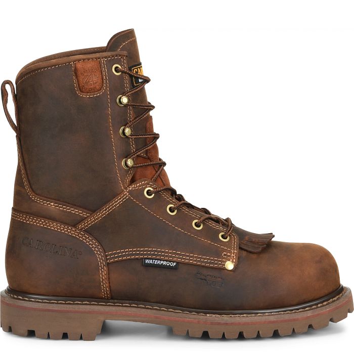 Carolina CA8528 Men's 8-Inch Waterproof Composite Toe Work Boot in Brown