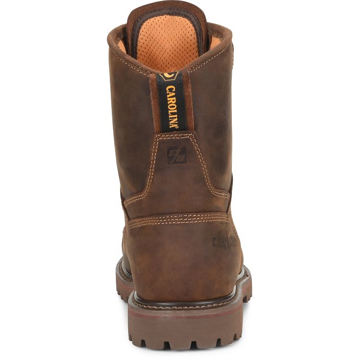 Carolina CA8528 Men's 8-Inch Waterproof Composite Toe Work Boot in Brown