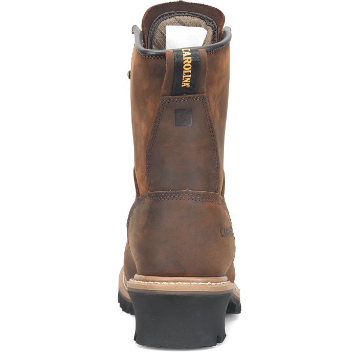 Carolina Elm Men's 8" Waterproof Logger Boot (Soft Toe) - CA8821