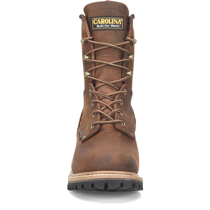 Carolina Elm Men's 8" Waterproof Logger Boot (Soft Toe) - CA8821