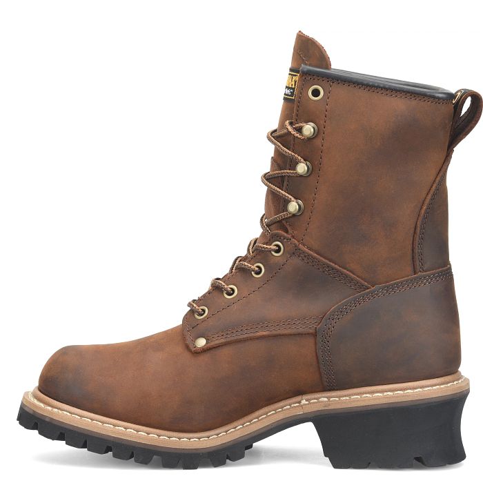Carolina Elm Men's 8" Waterproof Logger Boot (Soft Toe) - CA8821