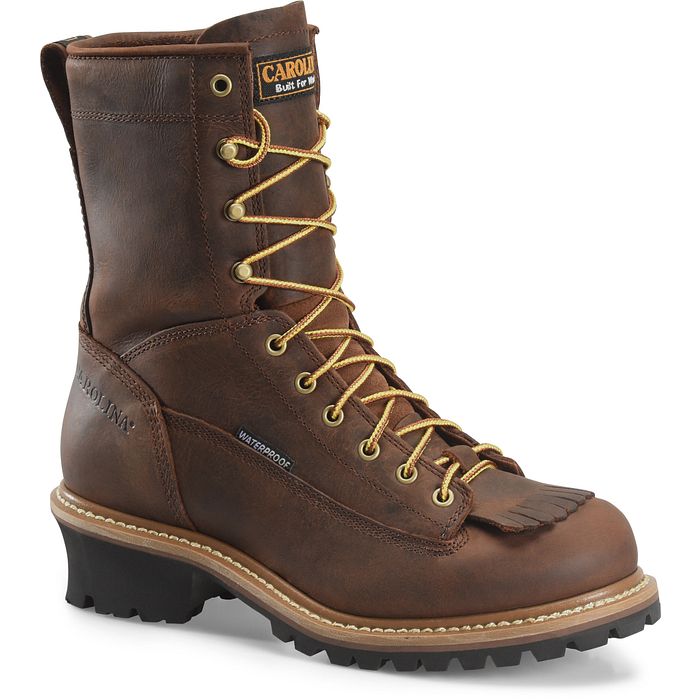 Carolina Spruce Men's 8" Waterproof Logger Boot (Soft Toe) - CA8824