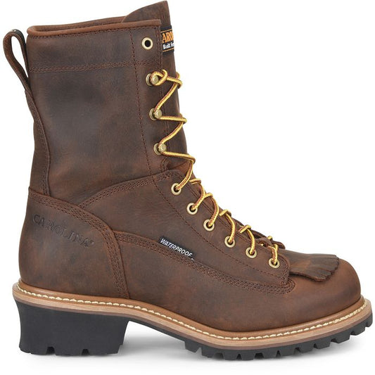 Carolina Spruce Men's 8" Waterproof Logger Boot (Soft Toe) - CA8824