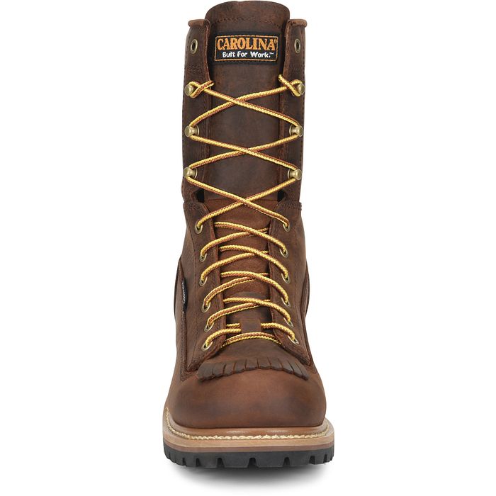 Carolina Spruce Men's 8" Waterproof Logger Boot (Soft Toe) - CA8824