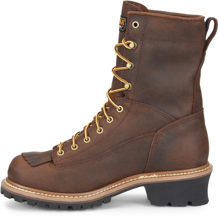 Carolina Spruce Men's 8" Waterproof Logger Boot (Soft Toe) - CA8824