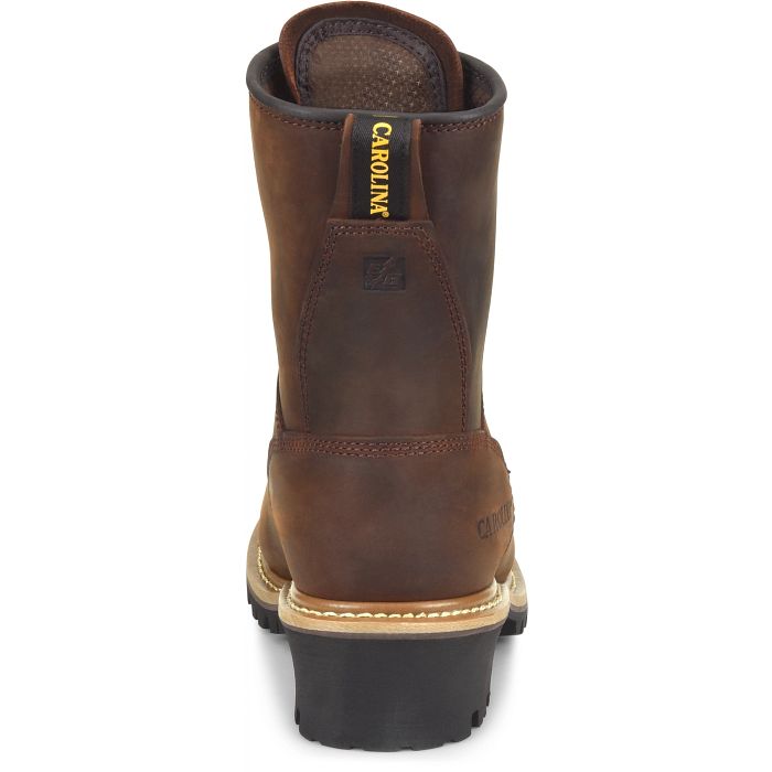 Carolina Elm Men's 8" Waterproof Logger Boot (Steel Toe) - CA9821