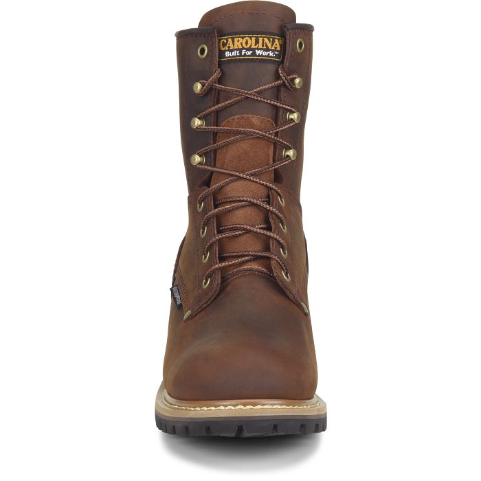 Carolina Elm Men's 8" Waterproof Logger Boot (Steel Toe) - CA9821
