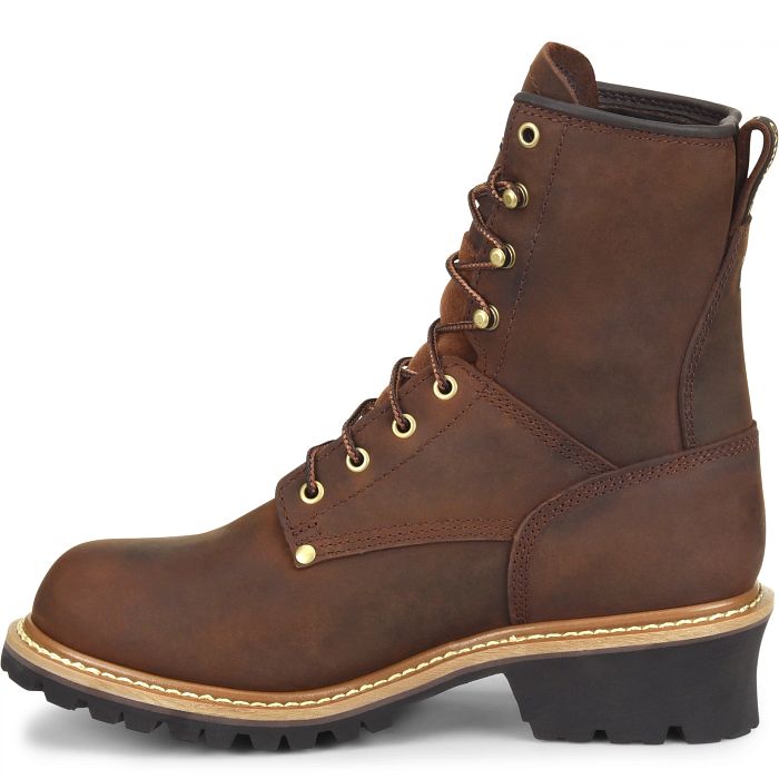 Carolina Elm Men's 8" Waterproof Logger Boot (Steel Toe) - CA9821