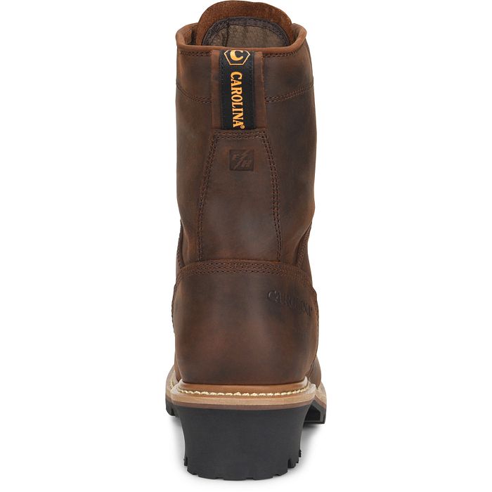 Carolina Spruce Men's 8" Waterproof Logger Boot (Steel Toe) - CA9824