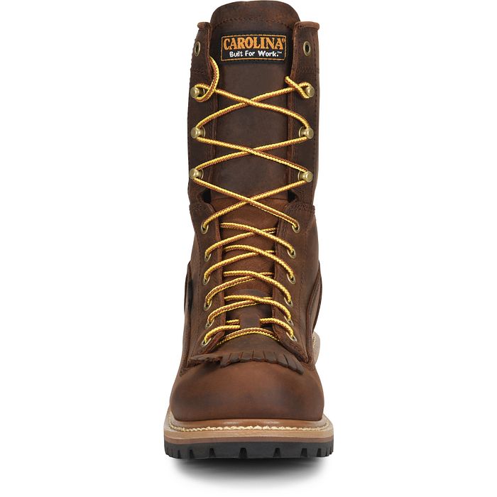 Carolina Spruce Men's 8" Waterproof Logger Boot (Steel Toe) - CA9824