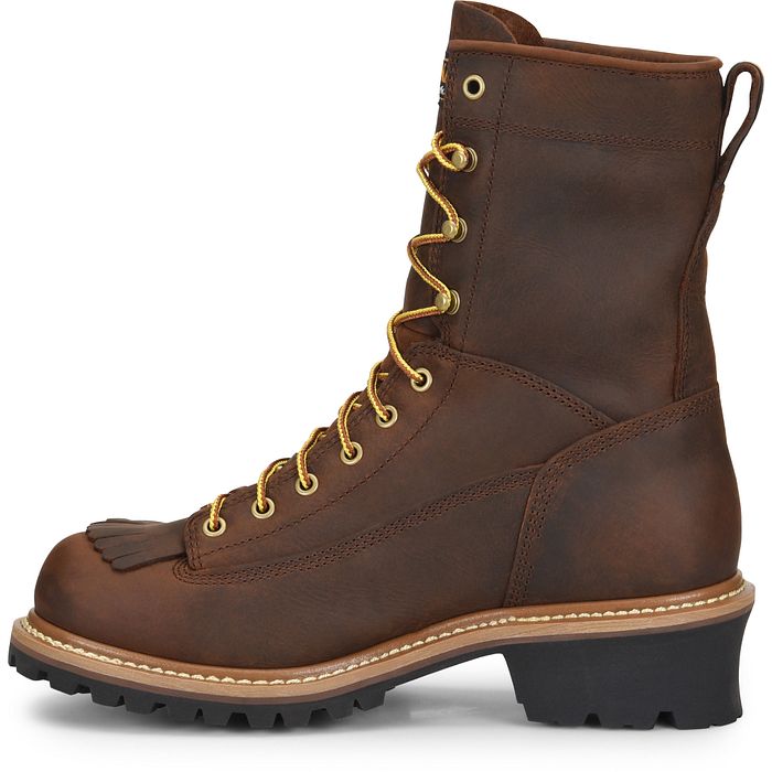 Carolina Spruce Men's 8" Waterproof Logger Boot (Steel Toe) - CA9824
