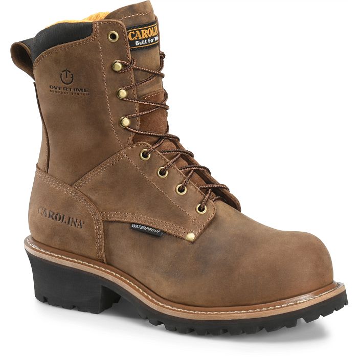 Carolina Poplar Men's 8" Waterproof Logger Boot (Composite Toe) - CA9852