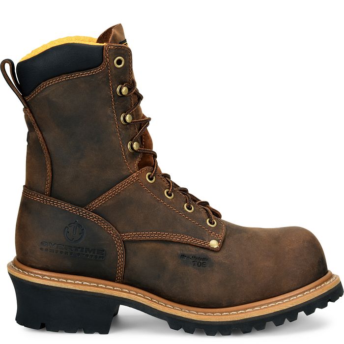Carolina Poplar Men's 8" Logger Boot (Composite Toe) - CA9853