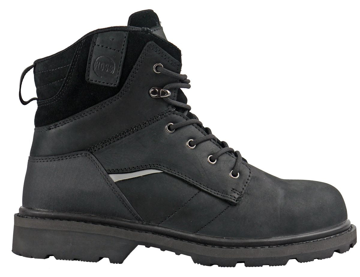 Hoss Carson 6" Black Soft Toe